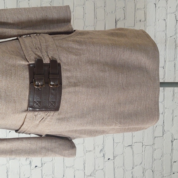 New York & Company Size M Belted Sweater Dress - Picture 8 of 12